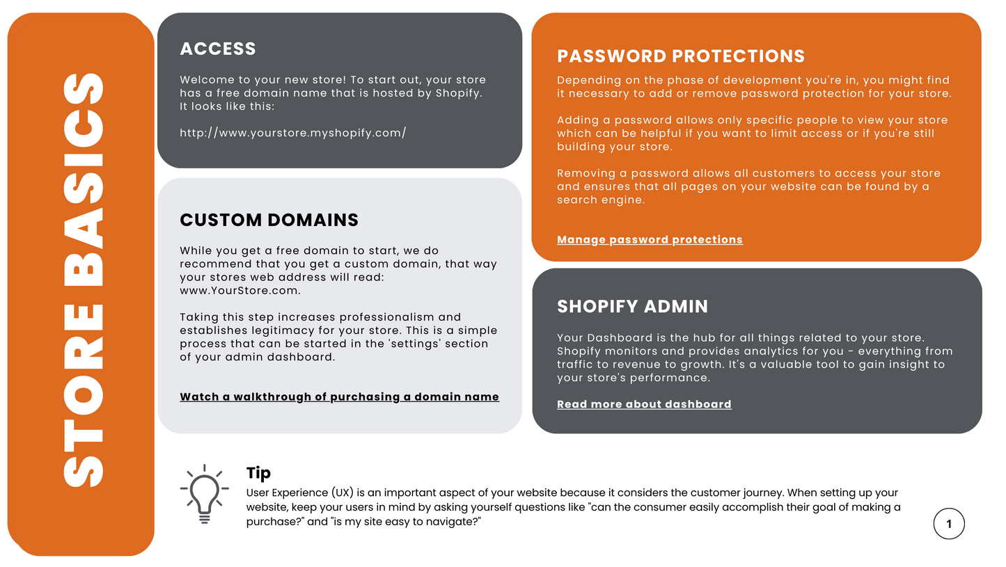 Basic Shopify User Guide